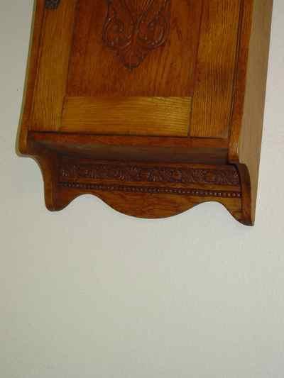 Antique Solid Oak Hanging Cabinet