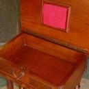 Antique Victorian Solid Walnut Lift Top Sewing Stand