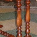 Antique Victorian Solid Walnut Lift Top Sewing Stand