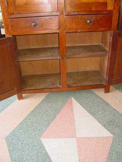 Antique Solid American Black Walnut Cupboard