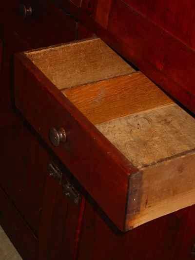 Antique Solid American Black Walnut Cupboard