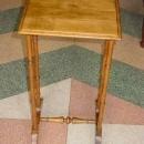 English Antique Solid Birch Side Table