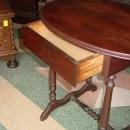 Antique Victorian Solid Walnut Side Table