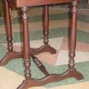 Antique Victorian Solid Walnut Side Table