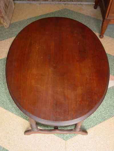 Antique Victorian Solid Walnut Side Table