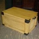 Antique Solid Pine Grain Painted Trunk