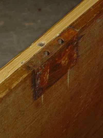 Antique Solid Pine Grain Painted Trunk