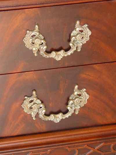Antique Chippendale Style Mahogany Side Table