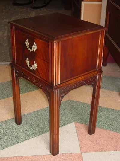 Antique Chippendale Style Mahogany Side Table