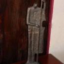 The Bass Player Vintage Bronzed Iron Sculpture on Marble Base