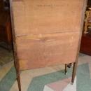 Vintage Golden Walnut China Cabinet with Cabriole Legs