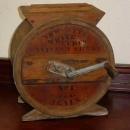 Antique New Style White Cedar 3 Gallon Cylinder Churn No 1