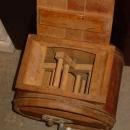 Antique New Style White Cedar 3 Gallon Cylinder Churn No 1