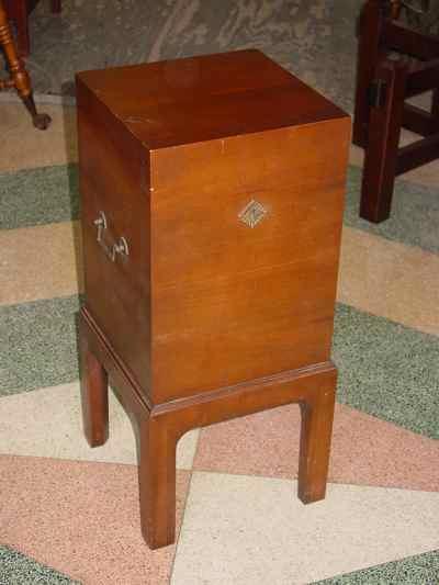 Antique Solid American Black Walnut Cellarette
