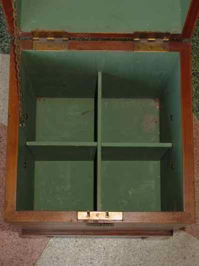Antique Solid American Black Walnut Cellarette