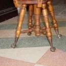 Antique Tonk Manufacturing Company Solid Walnut Music Chair