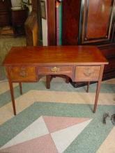 English Antique Sheraton Mahogany Desk