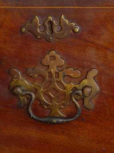 English Antique Sheraton Mahogany Desk