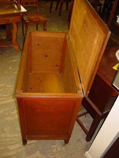 Antique Pine Chest Trunk