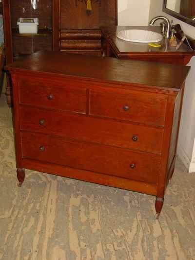 Antique Pine Chest Trunk