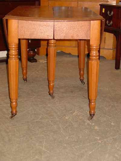 Antique Solid Oak Drop Leaf Extension Table