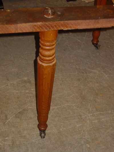 Antique Solid Oak Drop Leaf Extension Table