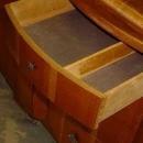 English Vintage Art Deco Style 1/4 Sawn Tiger Oak Sideboard/Buffet