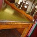 Antique Solid Oak China Cabinet with Cabriole Legs
