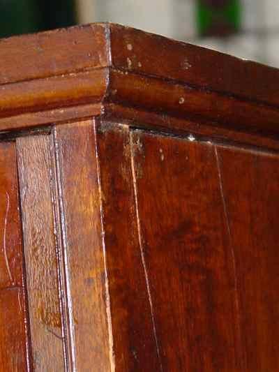 Antique Solid Mahogany Medical Instrument Cabinet