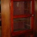 Antique Solid Mahogany Medical Instrument Cabinet