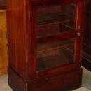 Antique Solid Mahogany Medical Instrument Cabinet