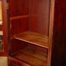 Antique Solid Mahogany Medical Instrument Cabinet