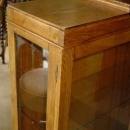 English Vintage Oak Curio Bookcase