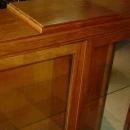 English Vintage Oak Curio Bookcase