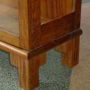 English Vintage Oak Curio Bookcase