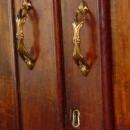 English Antique Victorian Mahogany Credenza Cabinet Server