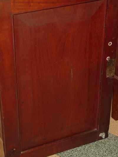English Antique Victorian Mahogany Credenza Cabinet Server
