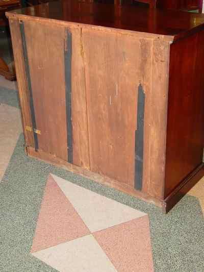 English Antique Victorian Mahogany Credenza Cabinet Server