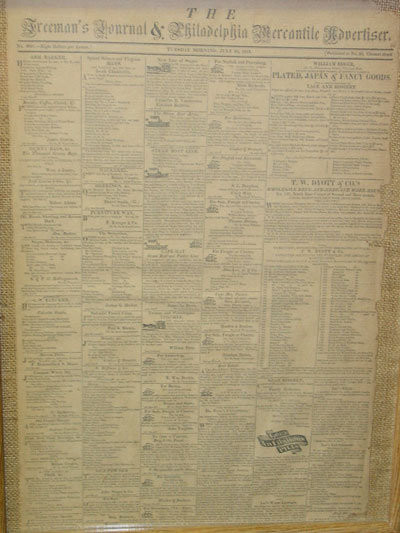 The Freeman's Journal & Philadelphia Mercantile Advertiser, July 30, 1816