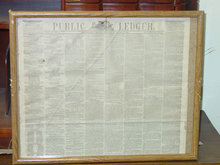 Framed Philadelphia Public Ledger, November 27, 1865, Featuring a Letter from President Andrew Johnson