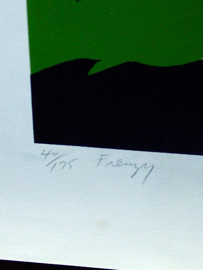 Frenzy Artist Signed Carman Numbered Lithograph 42/175