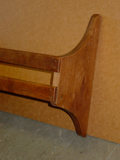 American Walnut Hanging Wall Rack