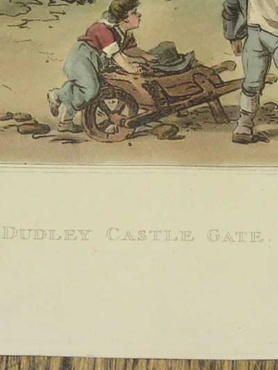 Dudley Castle Gate, William Pickett Engraving, R. Bowyer Publishing