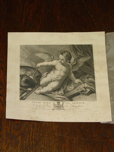 Cupid Burning Armour, G. White Engraving, Boydell Publisher
