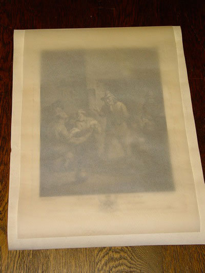Boors at Cards, J. B. Michel Engraving, Boydell Publishing