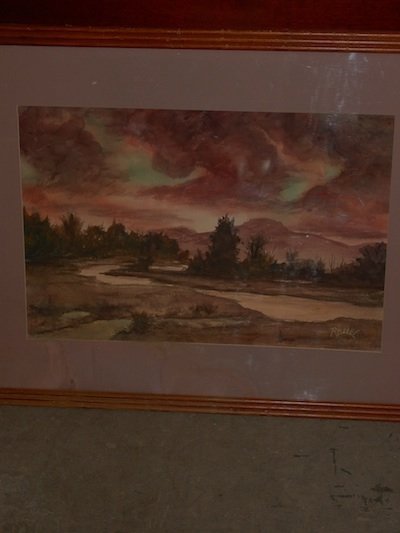Big Sky Twilight Original Signed Rohn Watercolor
