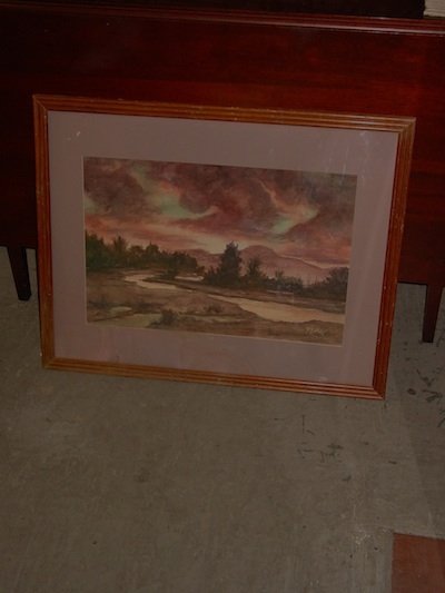 Big Sky Twilight Original Signed Rohn Watercolor