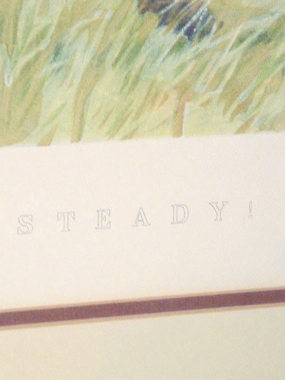 Steady, Framed Thomas Blinks Lithograph