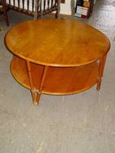 Heywood Wakefield Ashcraft 2-Tiered Round Coffee Table