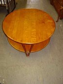 Heywood Wakefield Ashcraft 2-Tiered Round Coffee Table